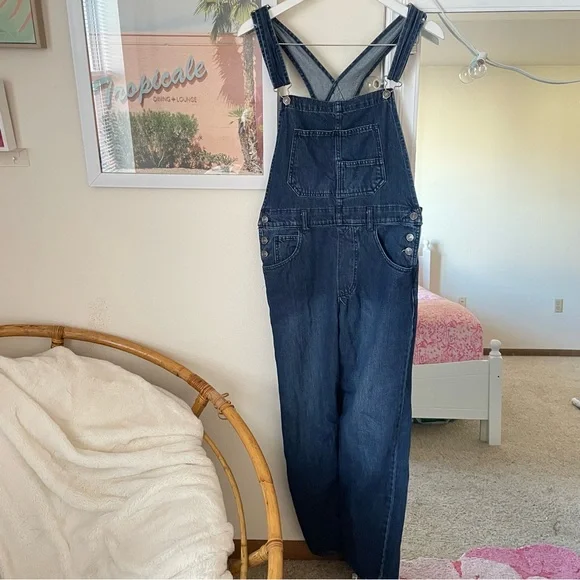 Free People Blue Denim Jumpsuit - Picture 5 of 7